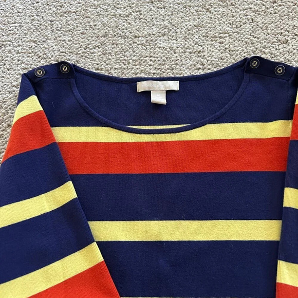 Banana Republic Striped Sweater, Y2K Preppy Style, Classic Pullover - Picture 4 of 4